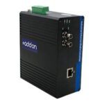 ADD-IFMC-FX-1ST1 | AddOn 100Mbs 1 RJ-45 to 1 ST Industrial Media Converter fiber media converter 100Mb LAN