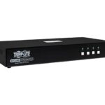 B002-DP1A4-N4 | Tripp Lite Secure KVM Switch 4-Port Single Head DisplayPort to DisplayPort 4K NIAP PP4.0 Audio TAA KVM / audio switch 4 ports TAA Compliant