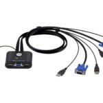 GCS1802MDPKIT | Iogear 2-Port VGA and Mini DisplayPort KVM Kit Cables Included KVM / audio / USB switch 2 ports