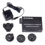 LGC212A | Black Box Pure Networking Copper to Fiber Media Converter 10/100/1000BASE-TX to 1000BASE-LX Singlemode SC 20-km fiber media converter GigE