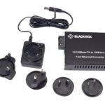 LHC211A | Black Box Pure Networking Copper to Fiber Media Converter 10/100BASE-TX to 100BASE-FX Multimode SC 1310-nm 2-km fiber media converter 100Mb LAN