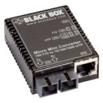 LMC402A | Black Box Micro Mini Media Converter fiber media converter 10Mb LAN 100Mb LAN GigE TAA Compliant